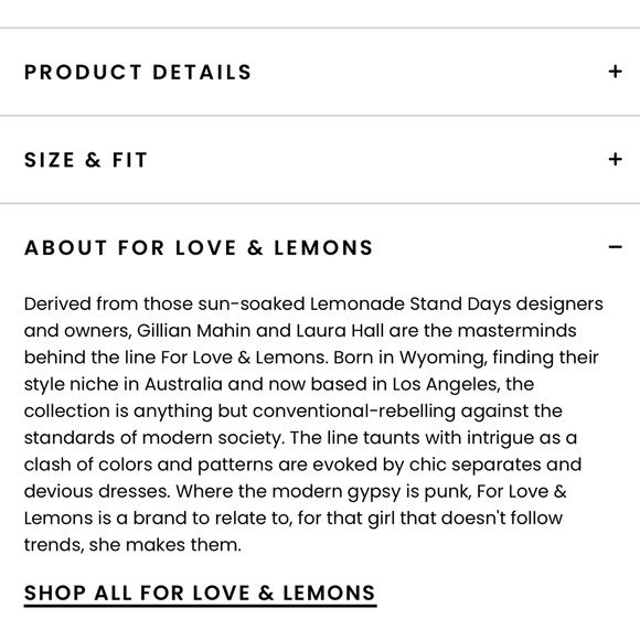 New💕For Love &Lemons Vera Cropped cutout sweater 💕 - Picture 11 of 11